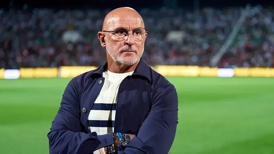 Luis de la Fuente durante un partido con Espa&ntilde;a / RFEF