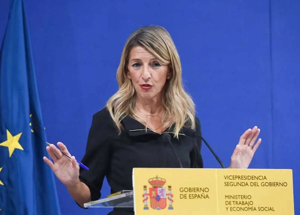 La vicepresidenta segunda y ministra de Trabajo y Econom&iacute;a Social, Yolanda D&iacute;az. (Gustavo Valiente / Europa Press).