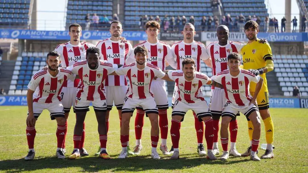 Once inicial de la UD Barbastro en el &uacute;ltimo encuentro liguero / UD Barbastro