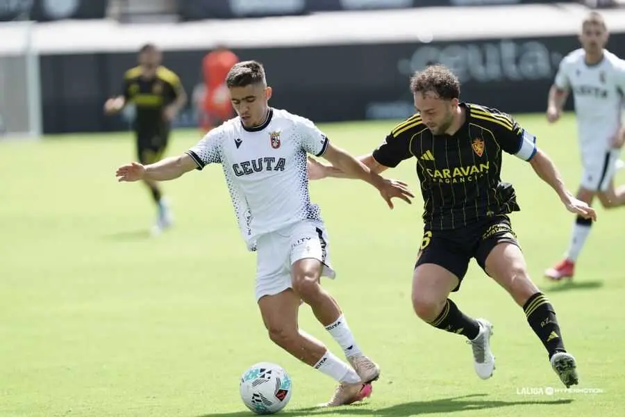 Imagen del Ceuta - Real Zaragoza de la ida / LaLiga