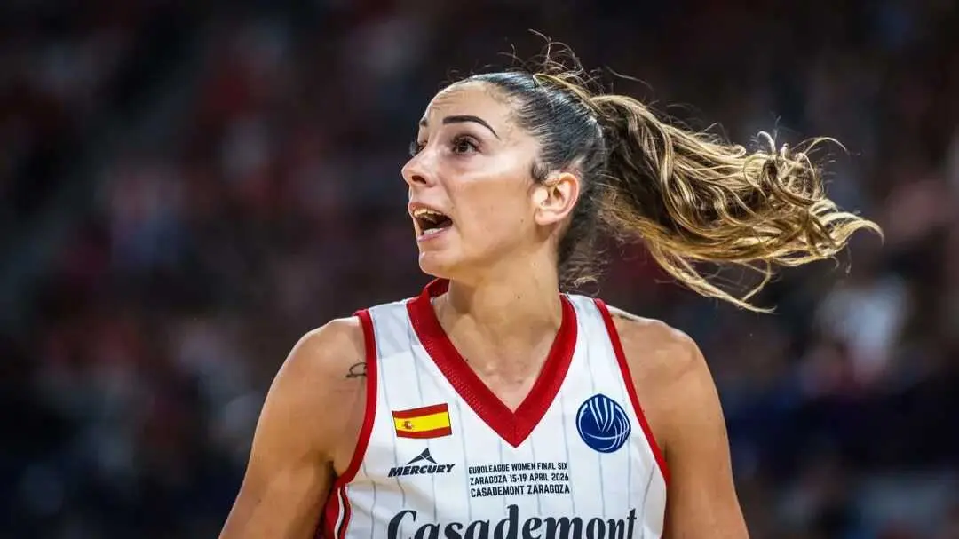 Mariona Ortiz, durante el duelo ante Girona en la Final Six. Fotograf&iacute;a: Esther Casas / Casademont Zaragoza.