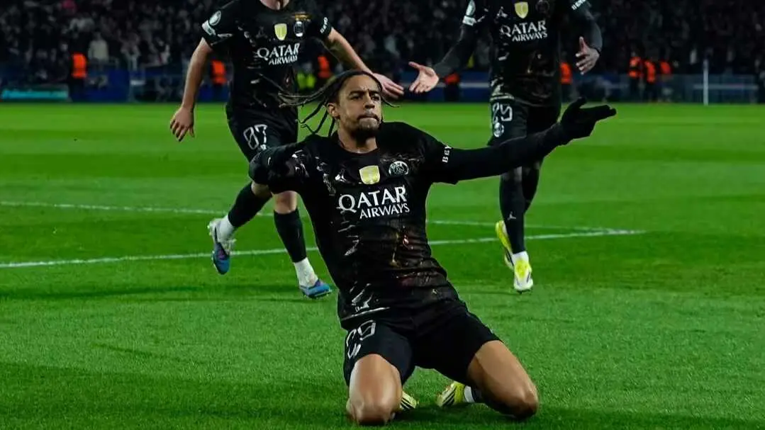 Barcola celebra un gol con el PSG / Getty Images-PSG