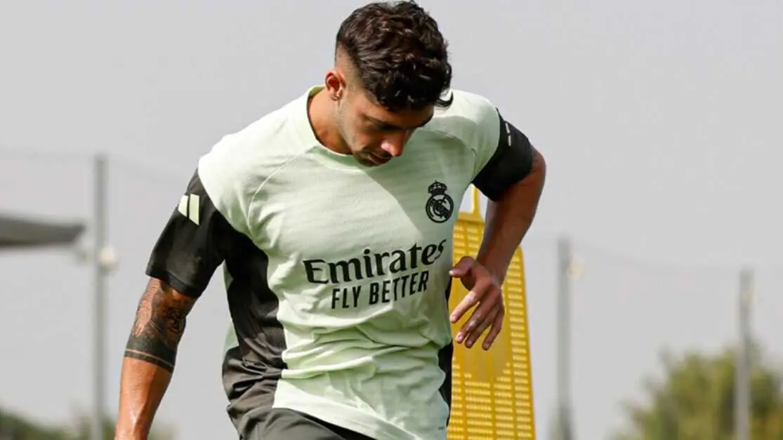 Fede Valverde durante un entrenamiento con el Real Madrid. Fotograf&iacute;a: RRSS del jugador.