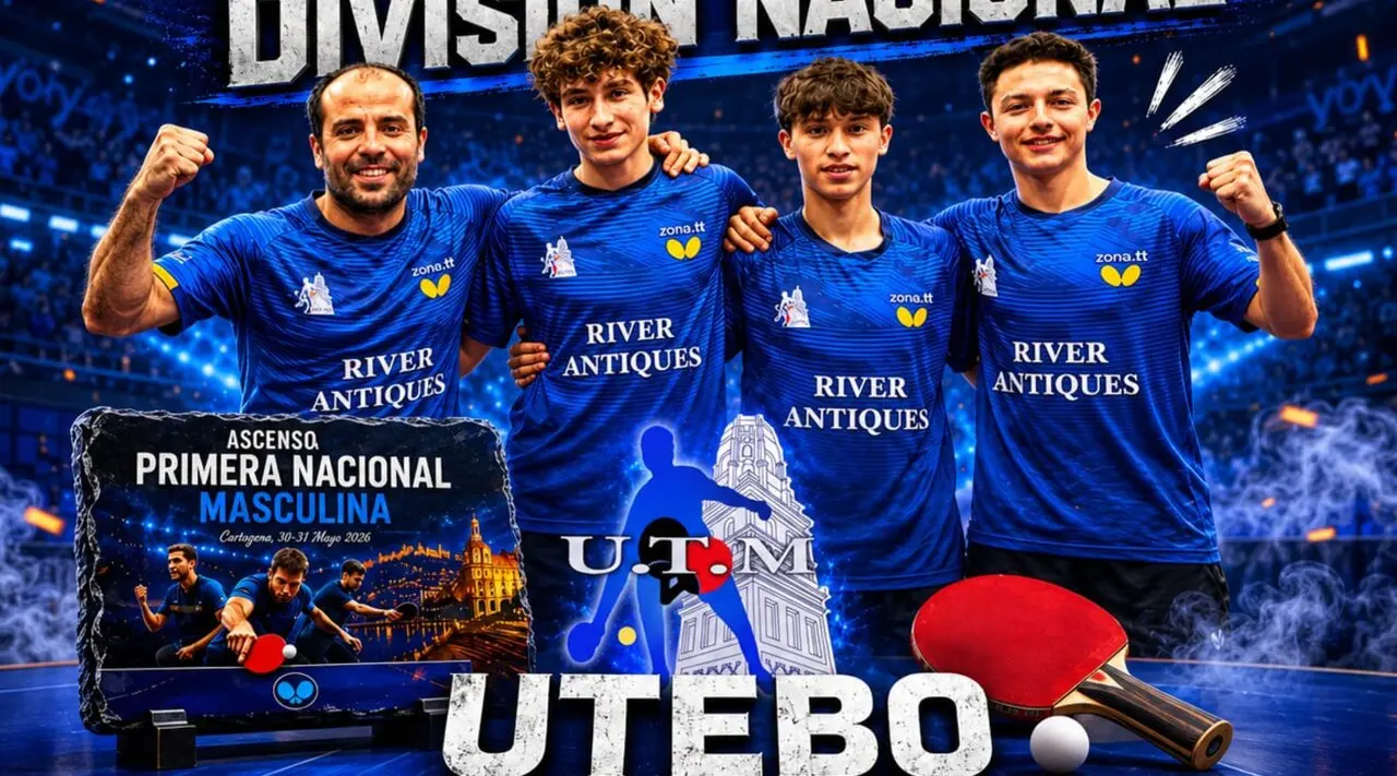 Jugadores del Utebo que han ascendido a Primera Divisi&oacute;n Nacional. Fotograf&iacute;a: Ayuntamiento de Utebo.