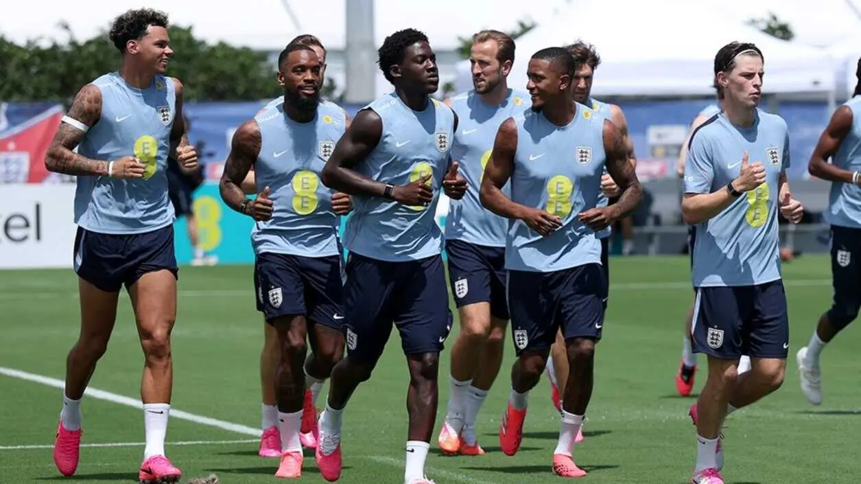 Entrenamiento de Inglaterra. Fotograf&iacute;a: England