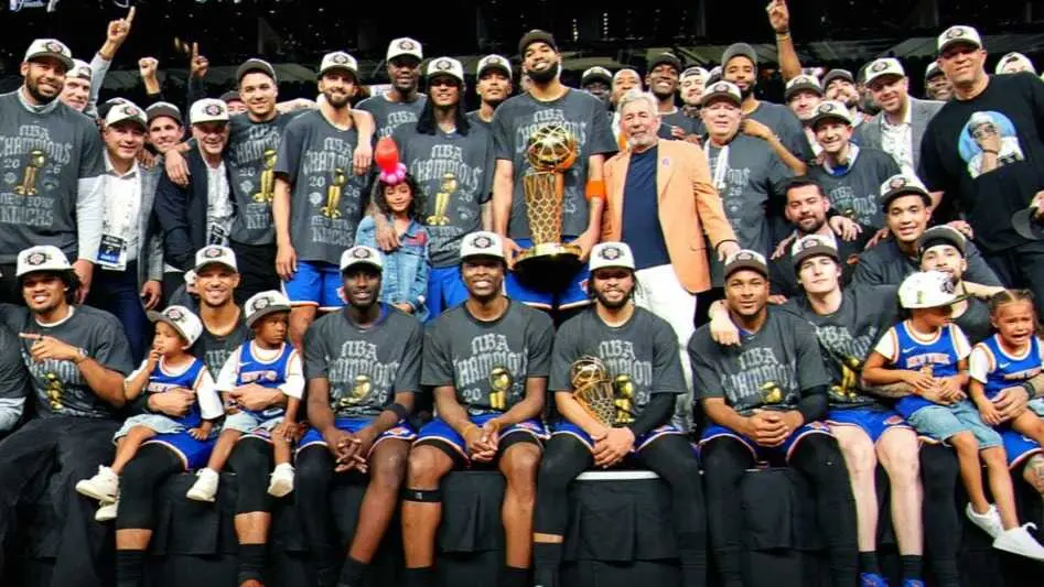 Los New York Knicks tras llevarse la final de la NBA. Fotograf&iacute;a: NBA.