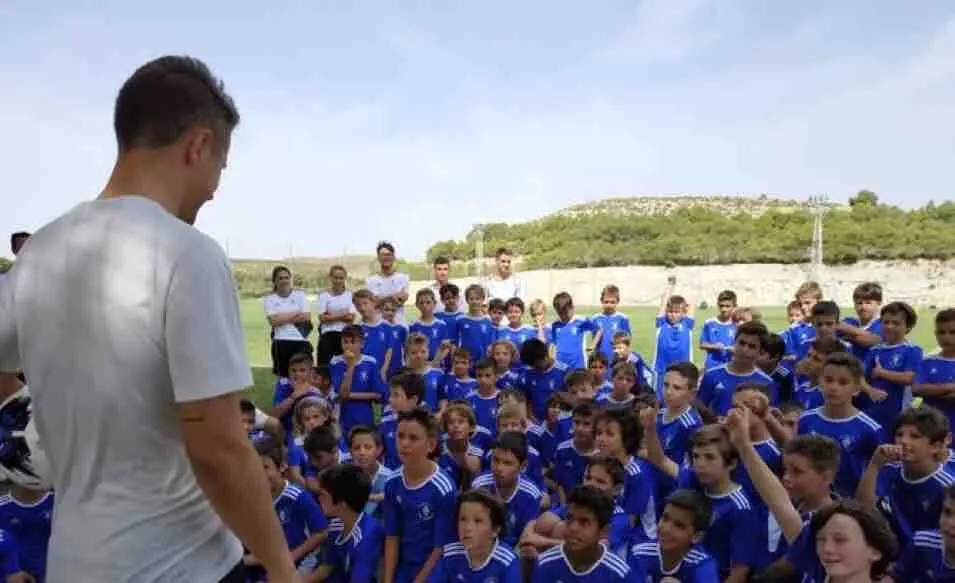 Ander Herrera en un campus Del Real Zaragoza / REAL ZARAGOZA