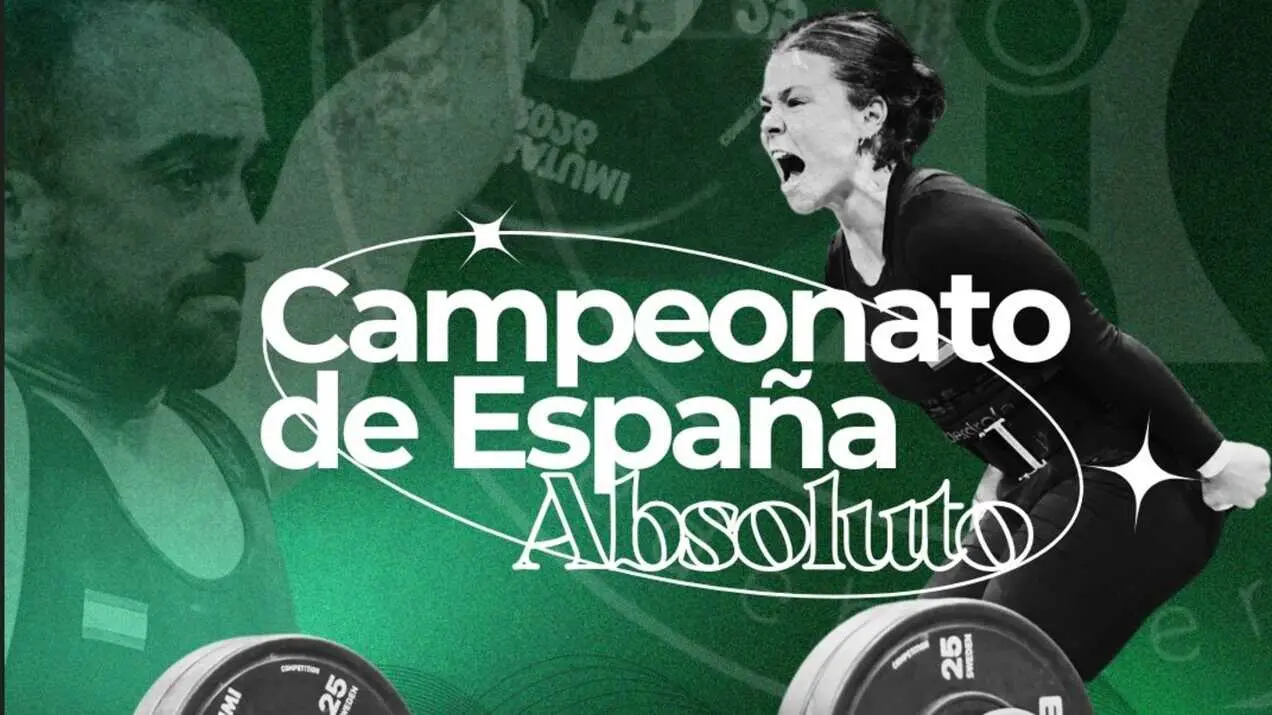 Cartel promocional del Campeonato de Espa&ntilde;a Absoluto. Fotograf&iacute;a: Federaci&oacute;n Aragonesa de Halterofilia.
