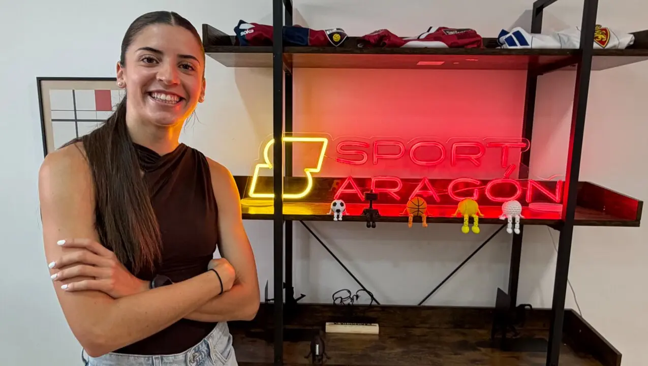 Mireya Arnedillo, instantes antes de la entrevista con SPORTARAG&Oacute;N.