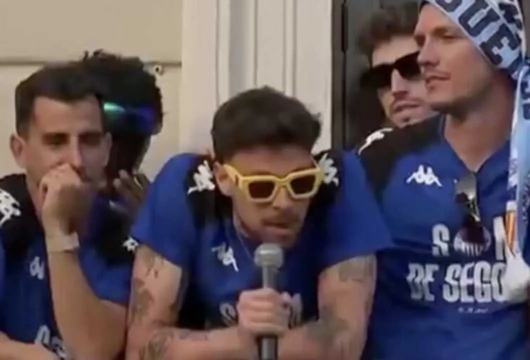 Diego Fuoli en el balc&oacute;n del Ayuntamiento de Sabadell