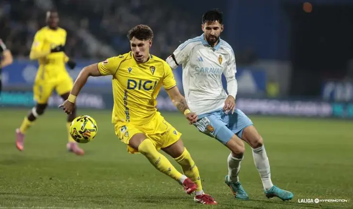 Imagen del Real Zaragoza - Cádiz de la ida / LaLiga