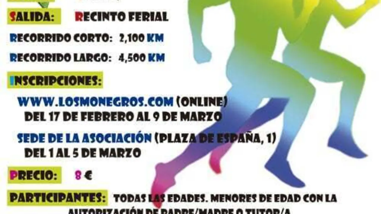 Cartel de la prueba. www.losmonegros.com