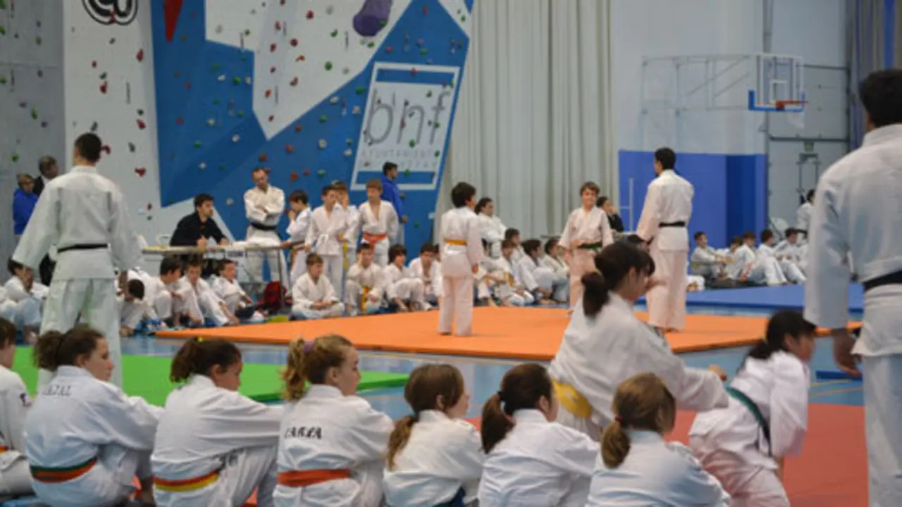 Imagen durante el Campeonato | Foto: Club Judo Bin&eacute;far