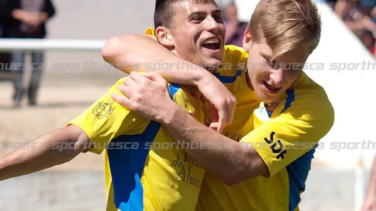 Ram&oacute;n Murillo fue el protagonista del choque con dos goles | Foto: sporthuesca.com - C.Pascual
