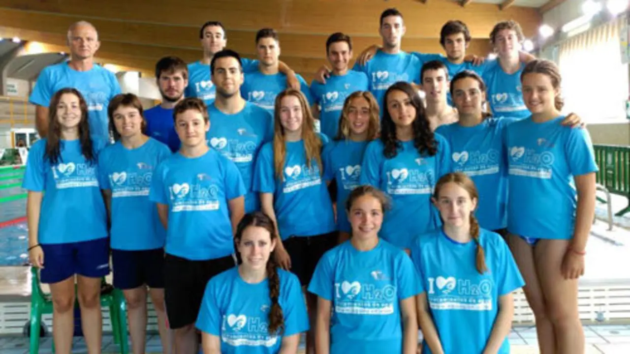 Foto de familia del CA Huesca - Aquagan | Foto: CA Huesca