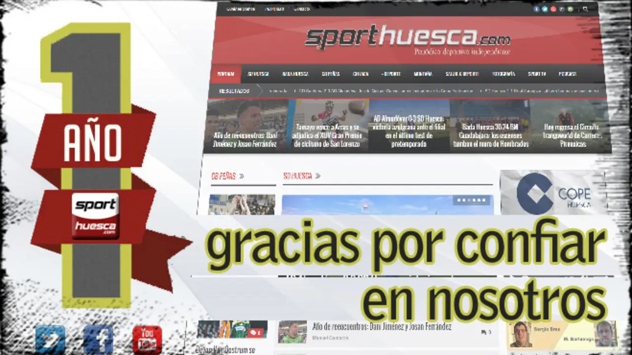 SportHuesca.com cumple un a&ntilde;o en la red.