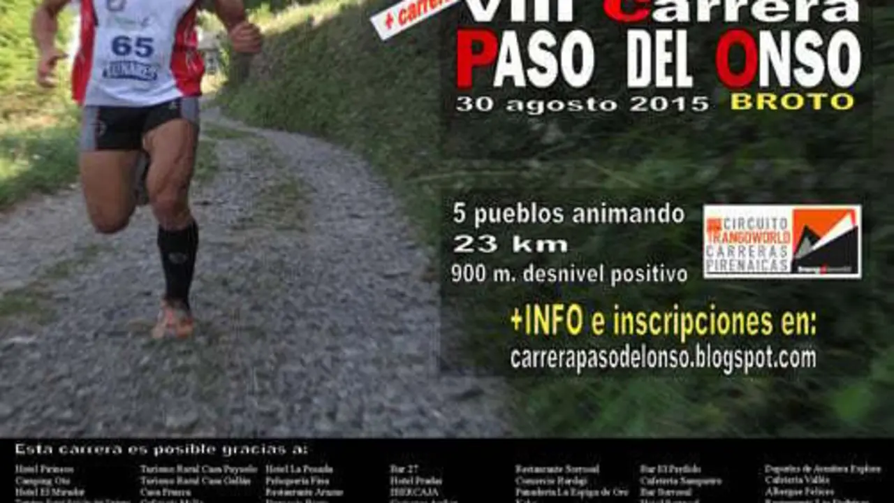 Cartel de la prueba.