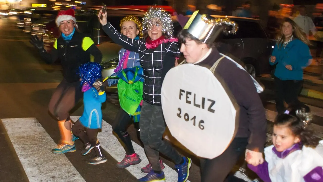 Participantes en la San Silvestre de Benasque. Foto: C