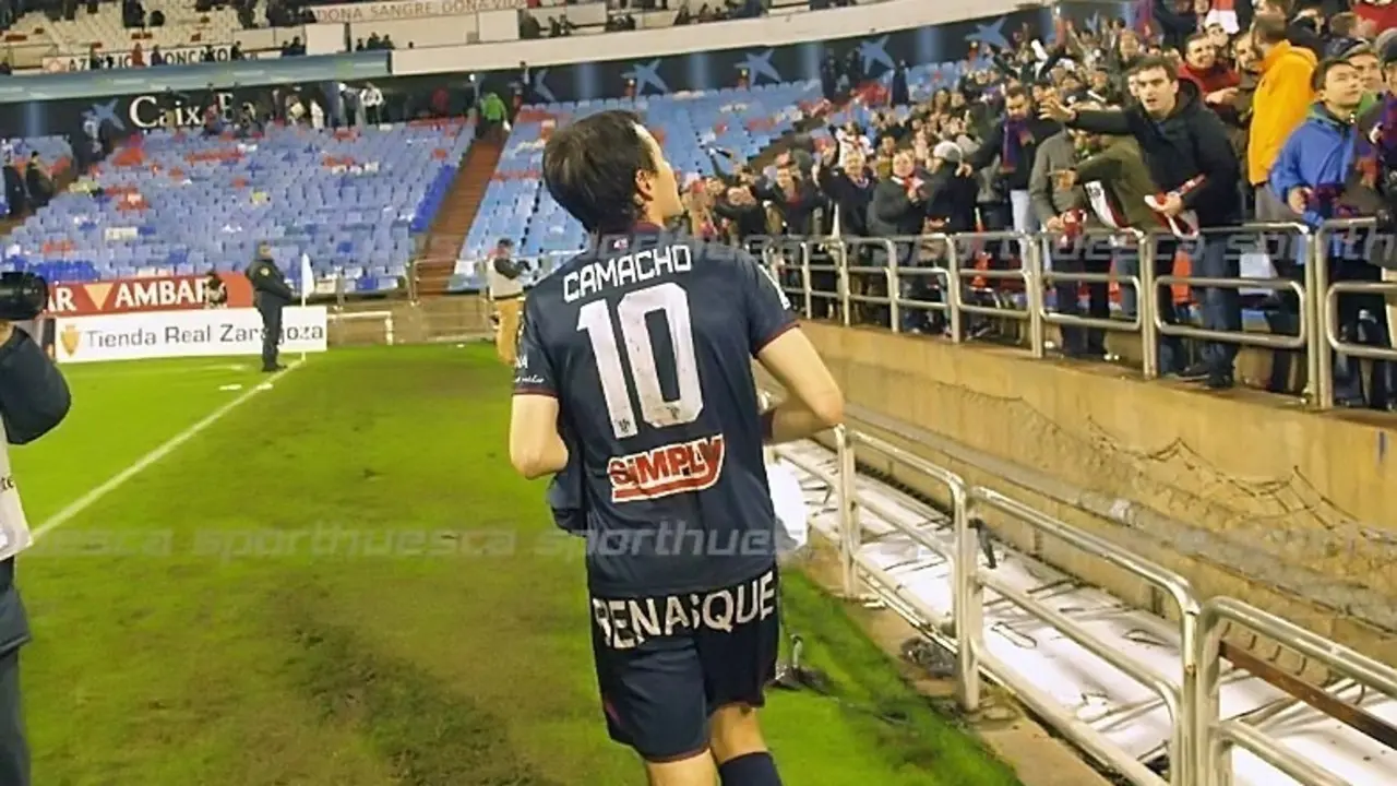 Camacho en La Romareda el a&ntilde;o pasado | Foto: C.Pascual