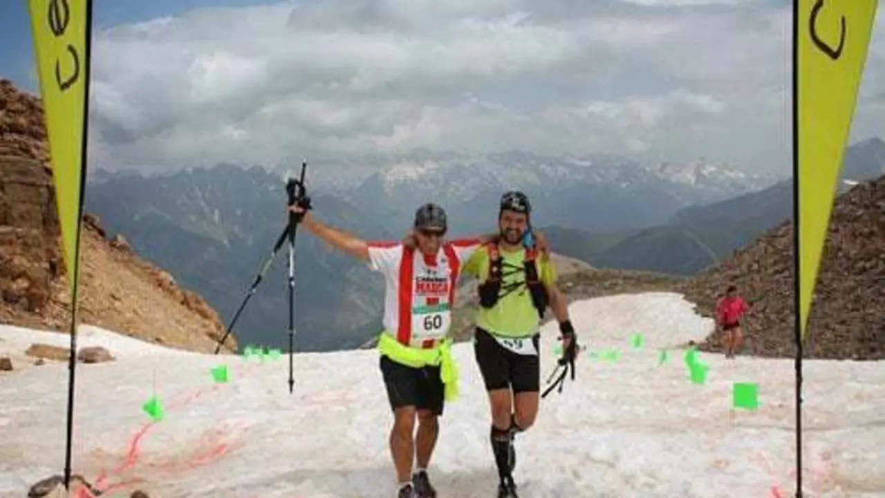 Imagen de la meta en la pasada edici&oacute;n de la Trail2Heaven