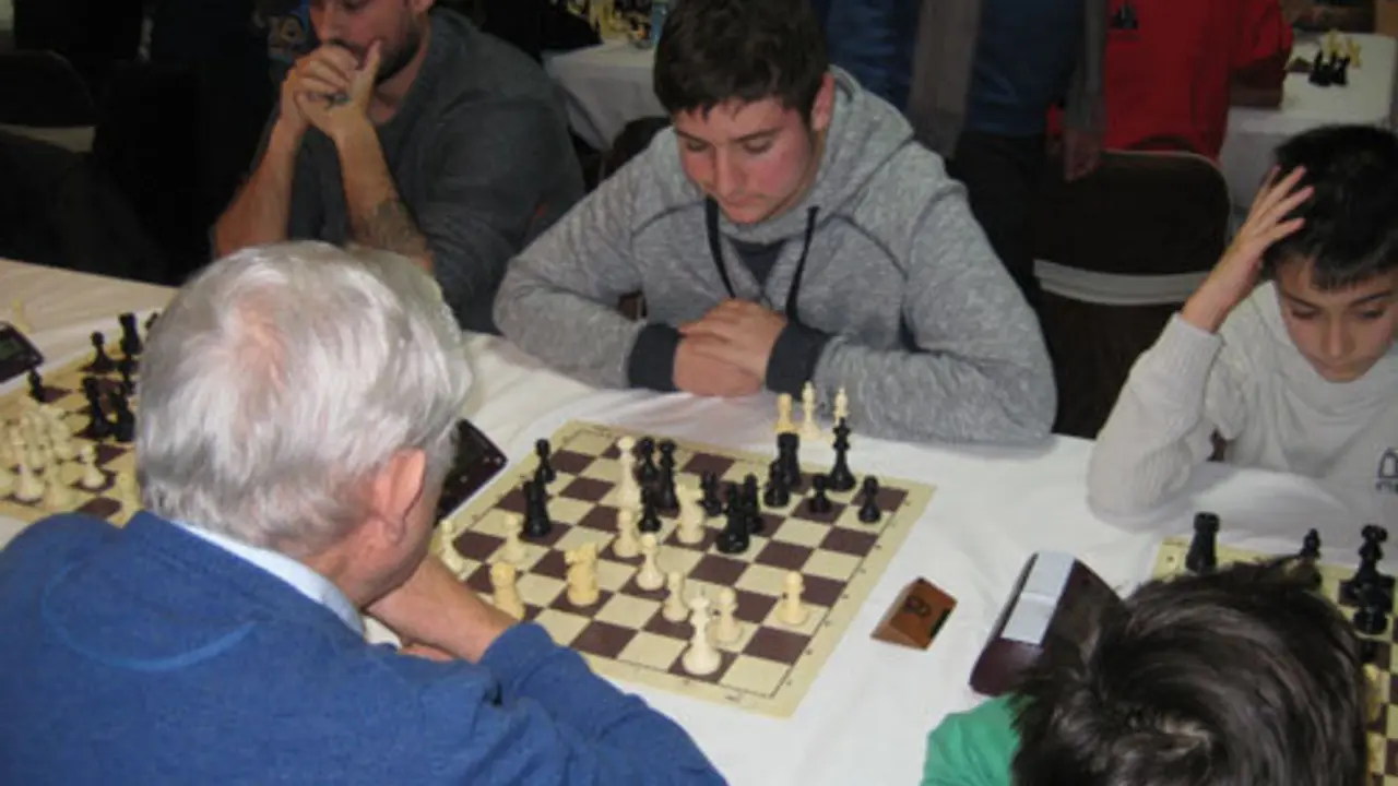 Imagen durante el Open San Vicente de Ajedrez | Foto: CA Huesca.