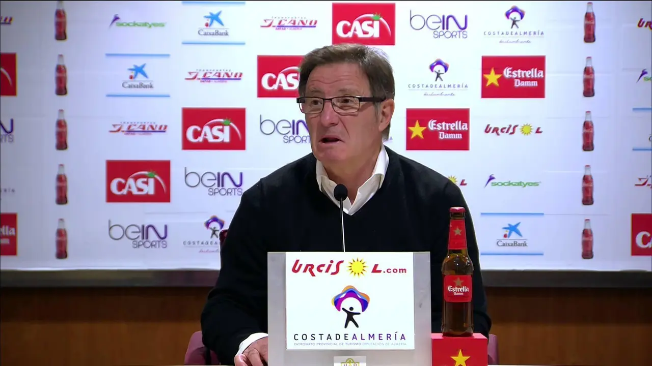 Anquela en sala de prensa la temporada pasada | Foto: Youtube