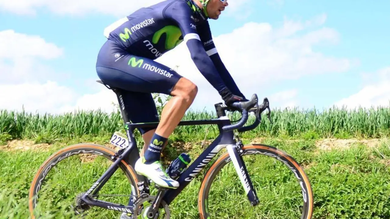 Jorge Arcas en la Paris-Roubaix | Foto: Jorge Arcas Facebook