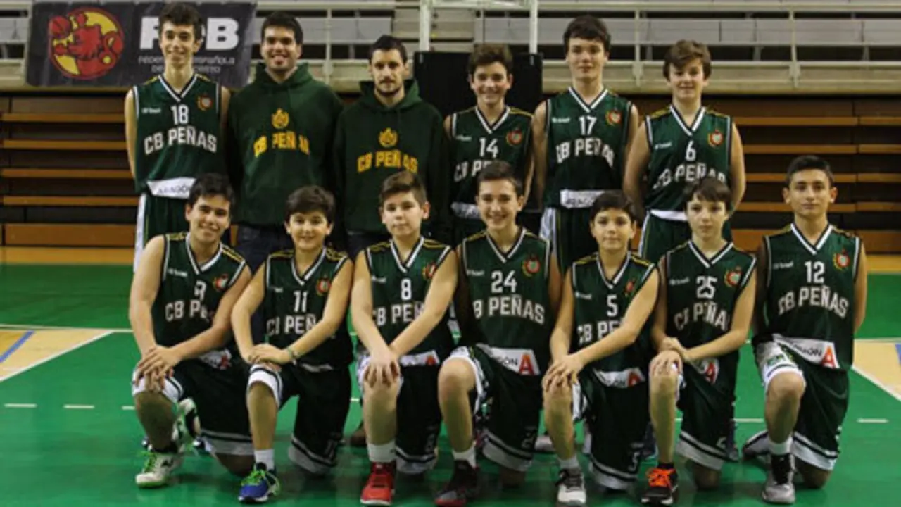 Equipo infantil del CB Pe&ntilde;as | Foto: CB Pe&ntilde;as Huesca