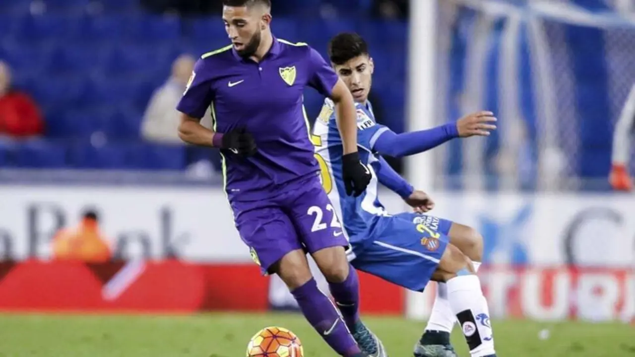 Tighadouini frente al Espanyol en el Power8Stadium | Foto: theatlaslions.com
