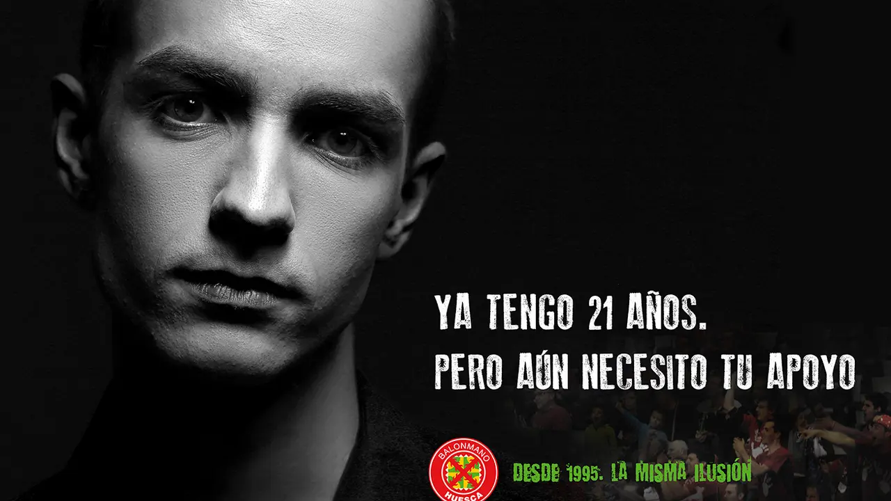 Imagen del cartel publicitario de la campa&ntilde;a de abonados | Foto: BM Huesca