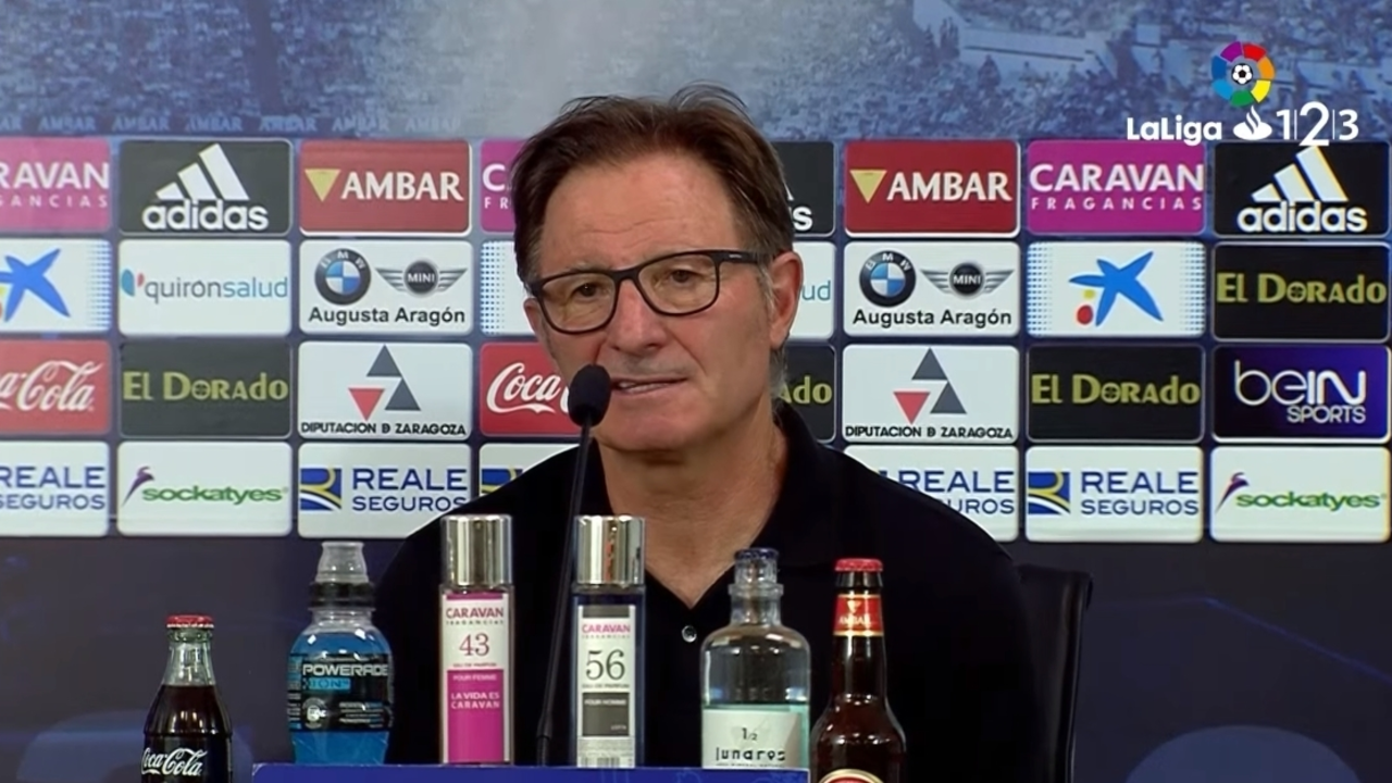 Juan Antonio Anquela en rueda de prensa | Foto: LaLiga