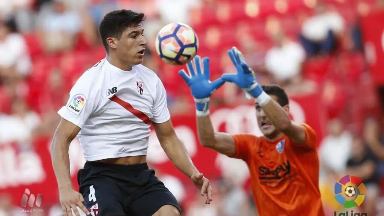 Sergio Herrera ante el Sevilla Atl&eacute;tico en el S&aacute;nchez Pizju&aacute;n | Foto: LaLiga