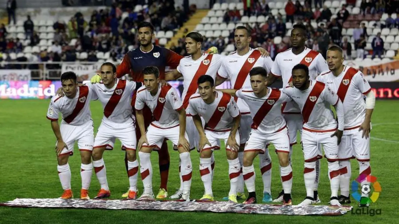 Once del Rayo Vallecano contra el Girona | Foto: LFP