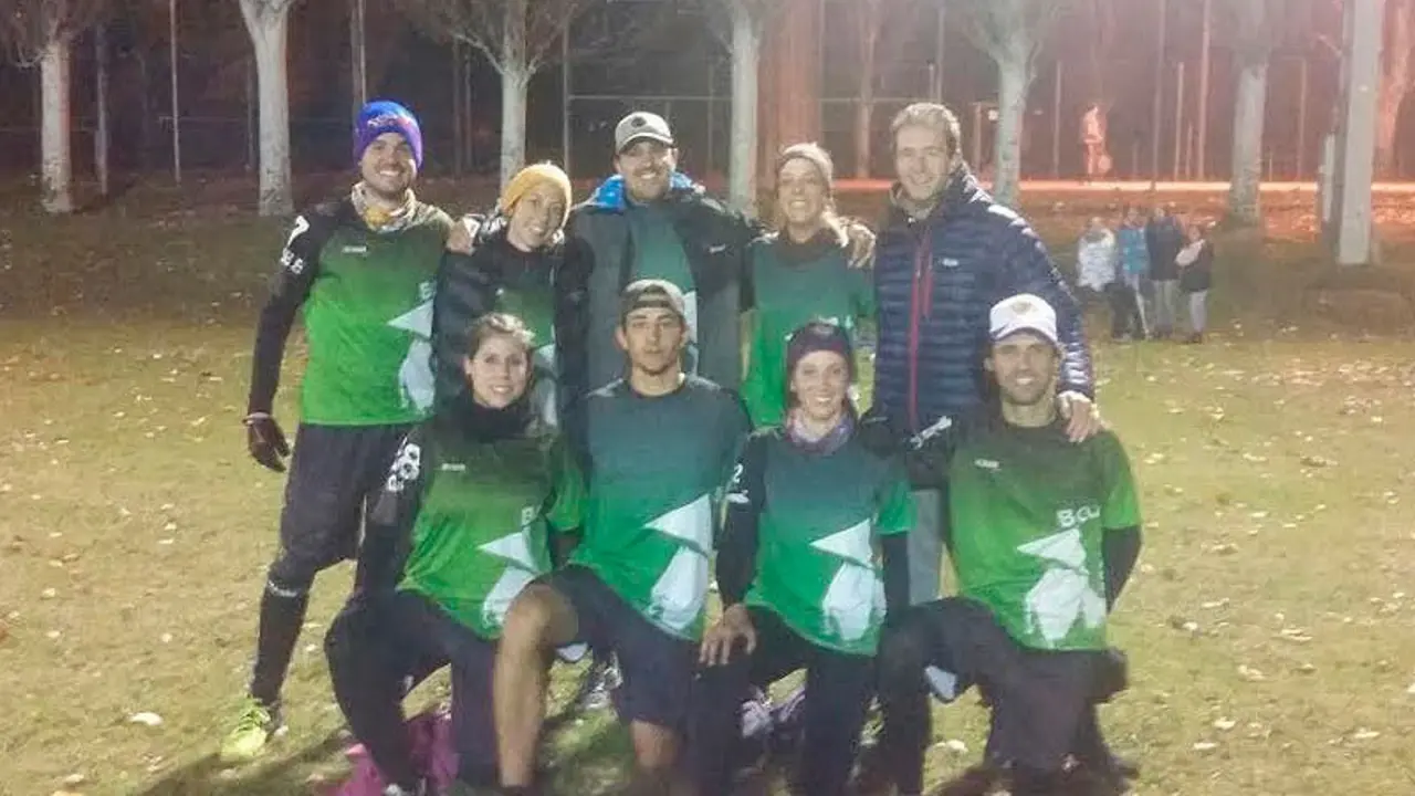 El equipo de BoslkanDisc LaManoDelDiez que se desplaz&oacute; a Santo Domingo de la Calzada