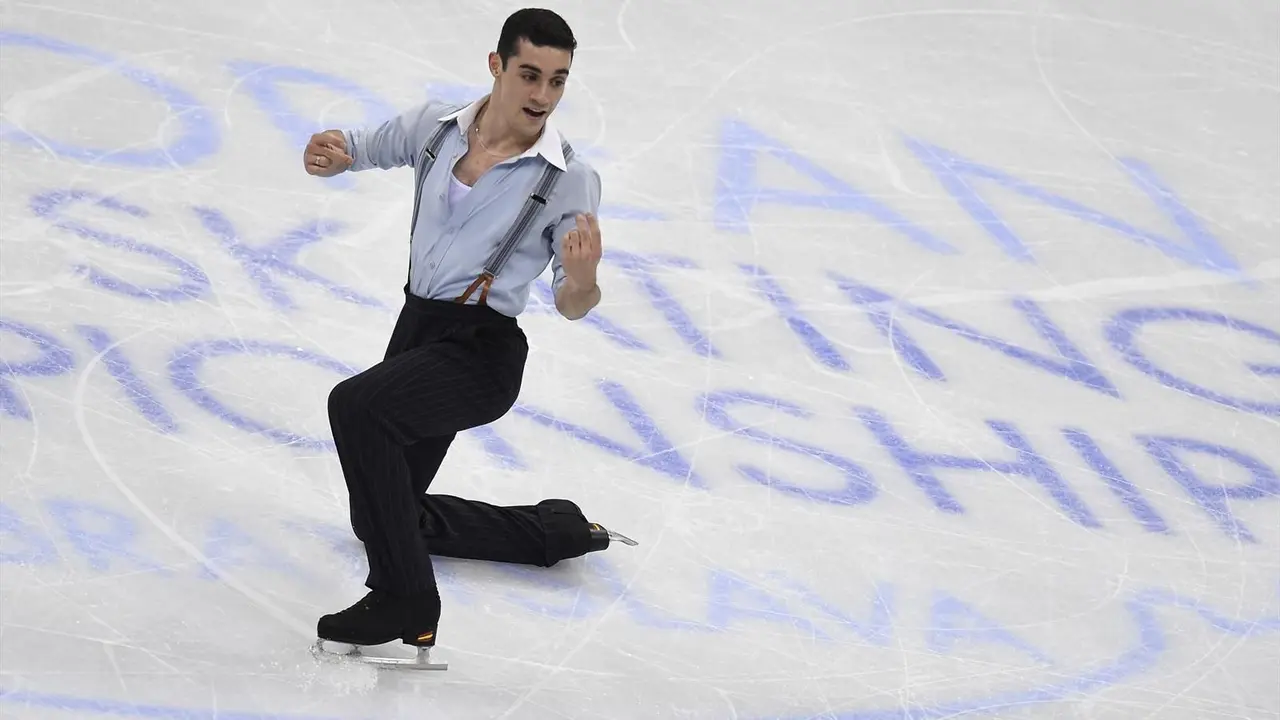 Javier Fern&aacute;ndez en el Campeonato de Europa de Bratislava. | Foto: eurosport