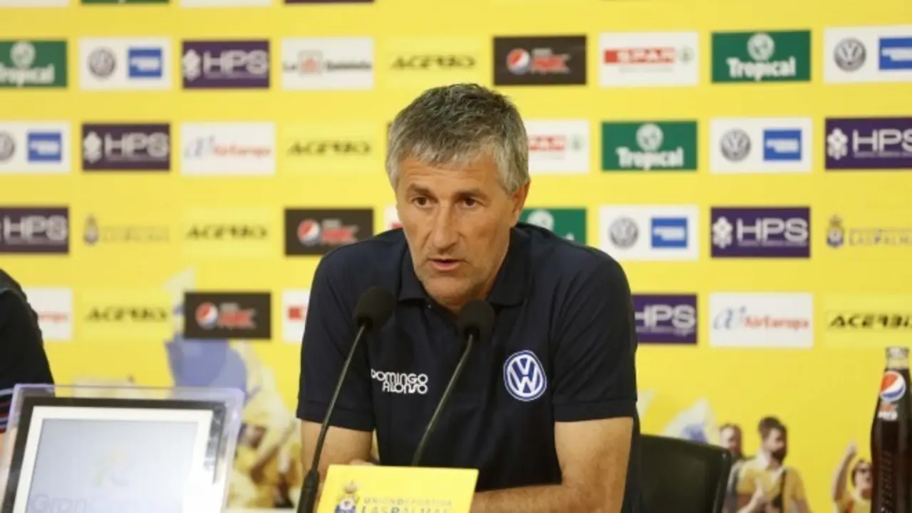 Quique Seti&eacute;n en sala de prensa | Foto: UD Las Palmas