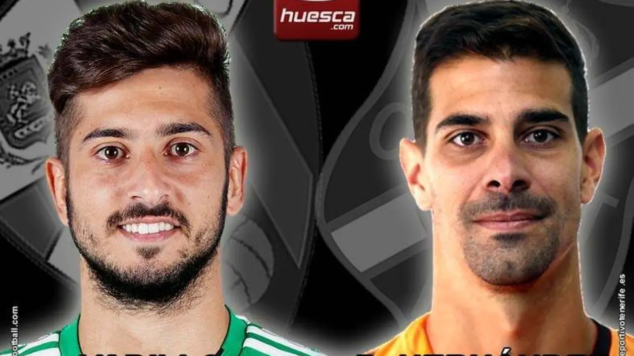 Vadillo y Dani Hern&aacute;ndez, el Cara a Cara del Tenerife-Huesca | Foto: sporthuesca.com