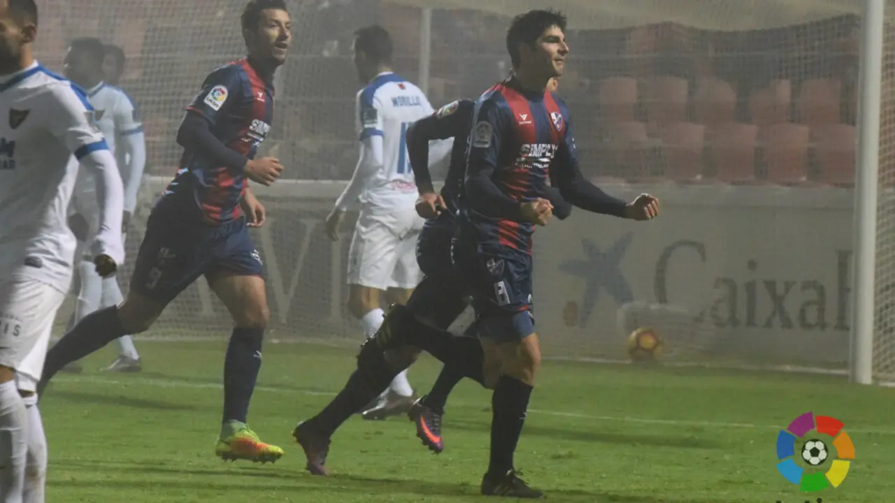 Gonzalo Melero autor de 2 tantos contra UCAM. | Foto: LaLiga