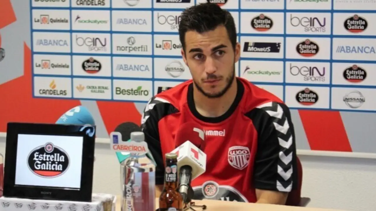 Joselu en sala de prensa | Foto: CD Lugo