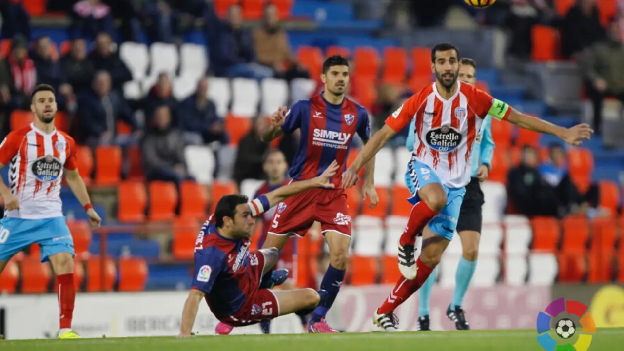 El &uacute;ltimo choque liguero de los azulgranas fue en Lugo (1-1) | Foto: LaLiga