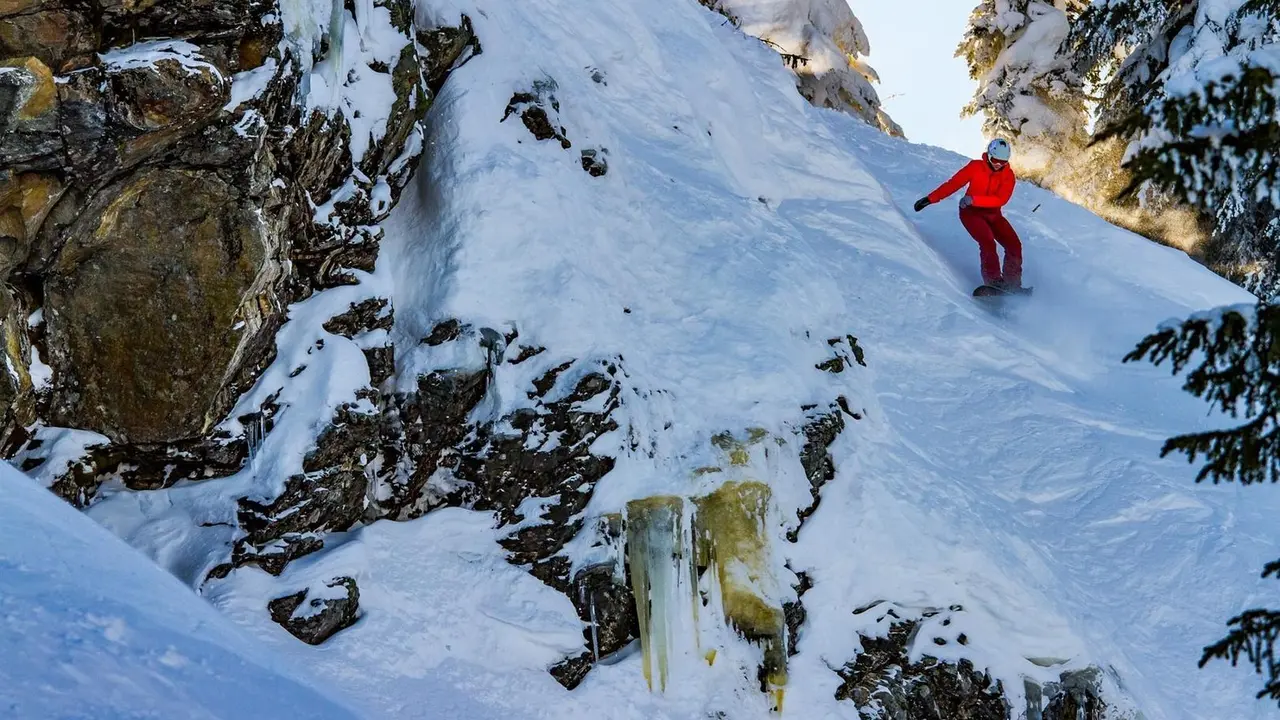 Ana Salvador, en la monta&ntilde;a de  Revelstoke.