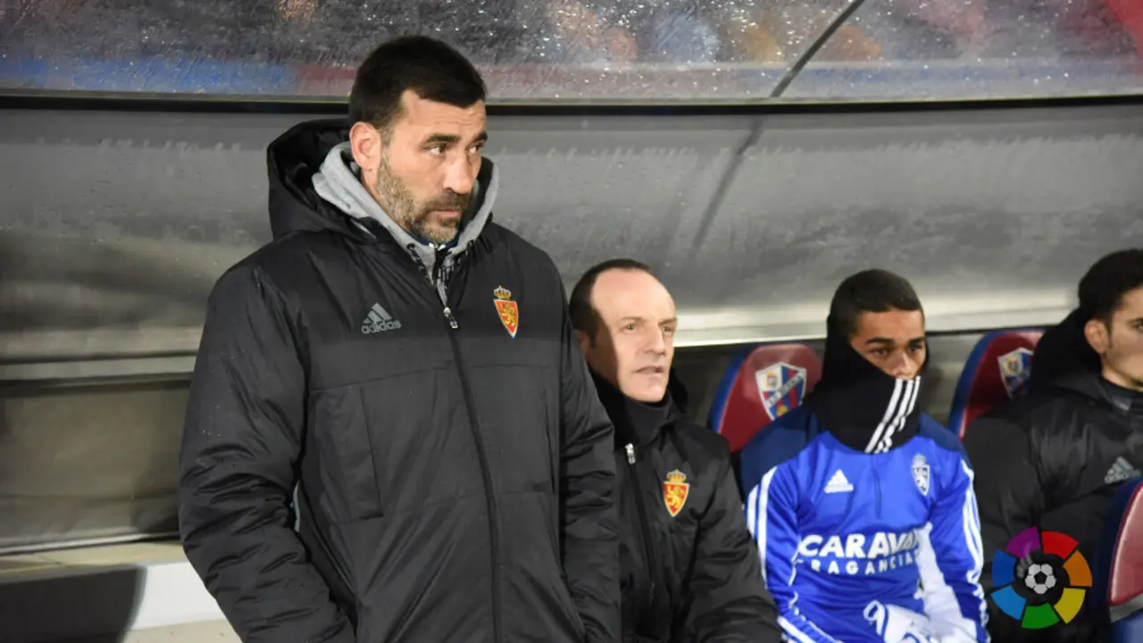 Ra&uacute;l Agn&eacute;, satisfecho con el trabajo de su equipo en El Alcoraz | Foto: LaLiga