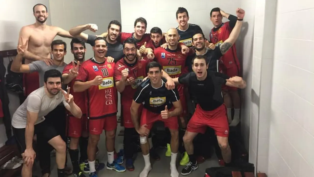 Los jugadores del Bada Huesca. Foto: FB de Bonanno.