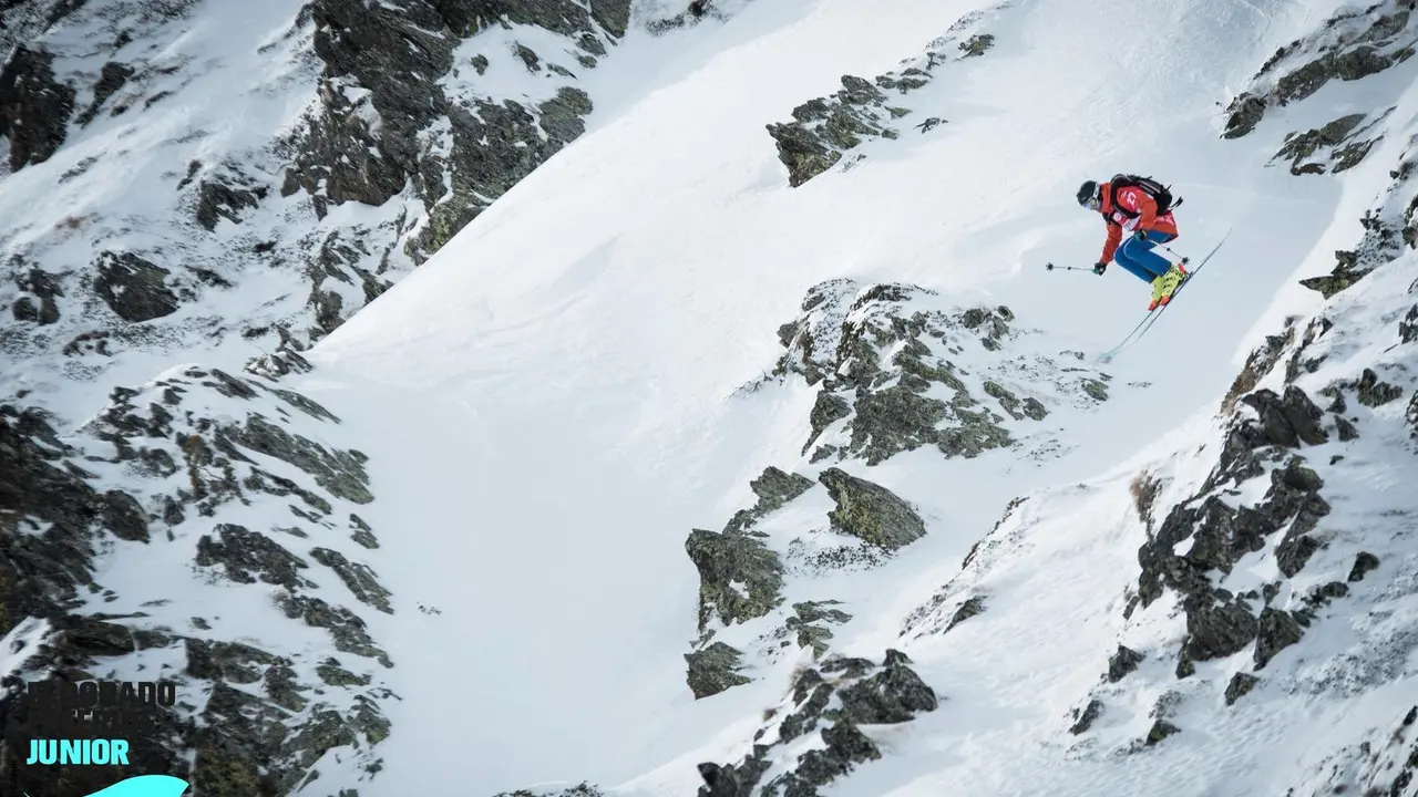 Angel Enguita en plena competici&oacute;n | Foto: Eldorado Freeride 