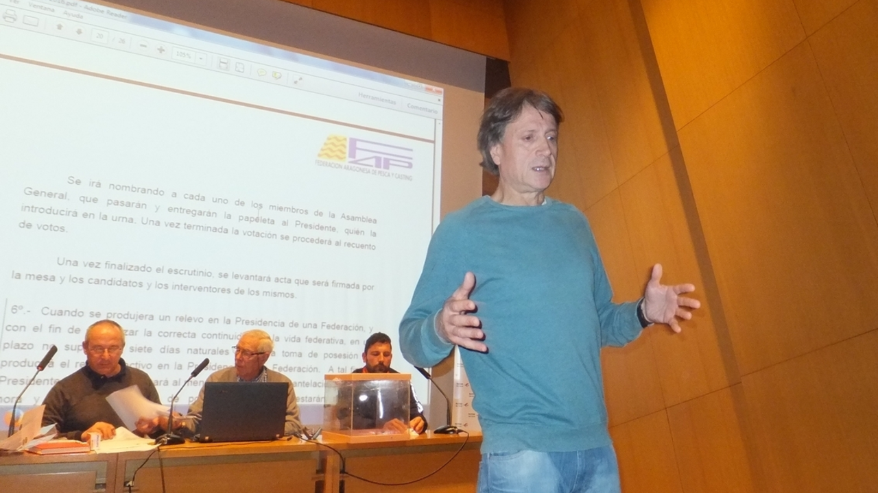 Victor Otal en su discurso tras salir elegido | Foto: FAPyC