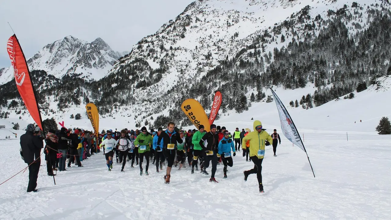 Los corredores de la tercera edici&oacute;n del Snow Trail 2 Heaven avanzan a buen ritmo. Foto: Tral2Heaven
