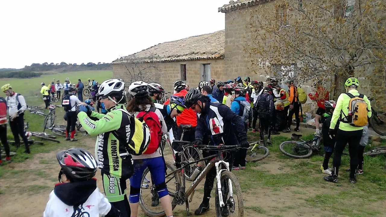 Marcha Cicloturista BTT Las Grullas | Foto: CAH Huesca