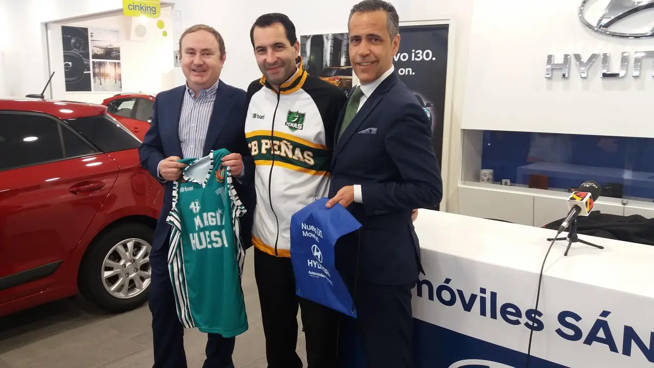 El partido ha sido presentado esta ma&ntilde;ana en el concesionario Hyundai en Huesca. Foto: Sporthuesca