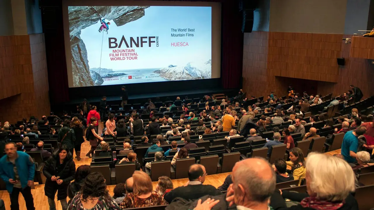 La proyecciones del Banff siempre han tenido una gran respuesta de los aficionados a este tipo de cine en Huesca.