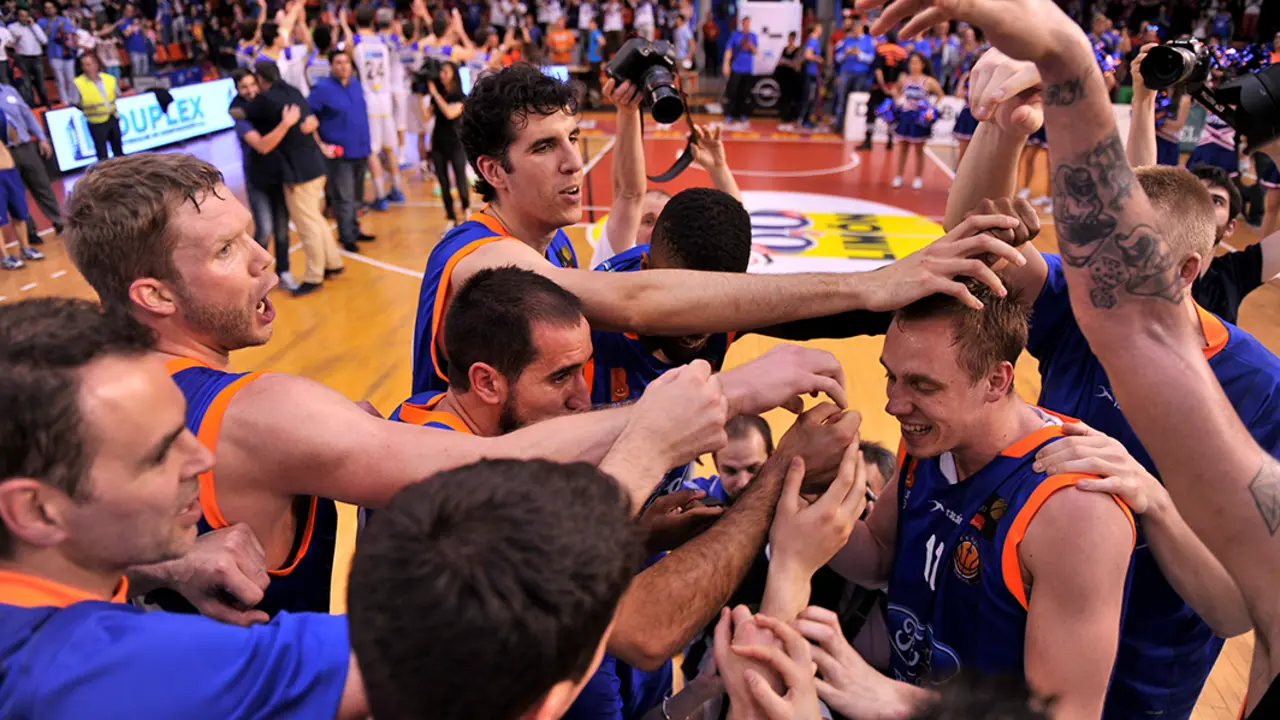 Autocid Burgos celebra el 18 de mayo de 2014 su ascenso a ACB |Foto CB Tizona